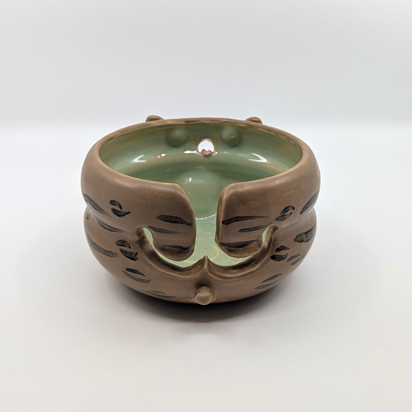 Yarn Bowl - Brown Tabby