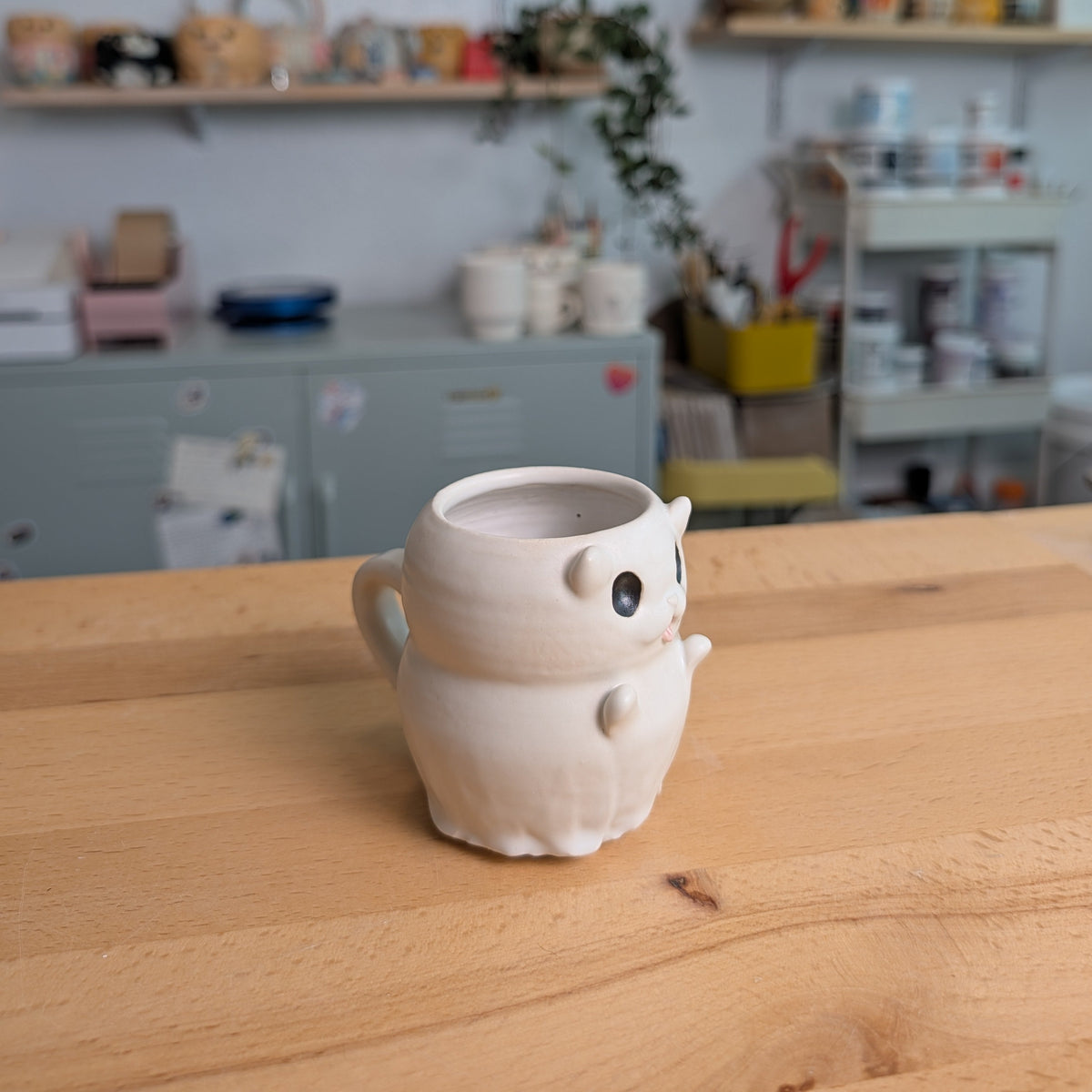 Ghost Cat Espresso Mug
