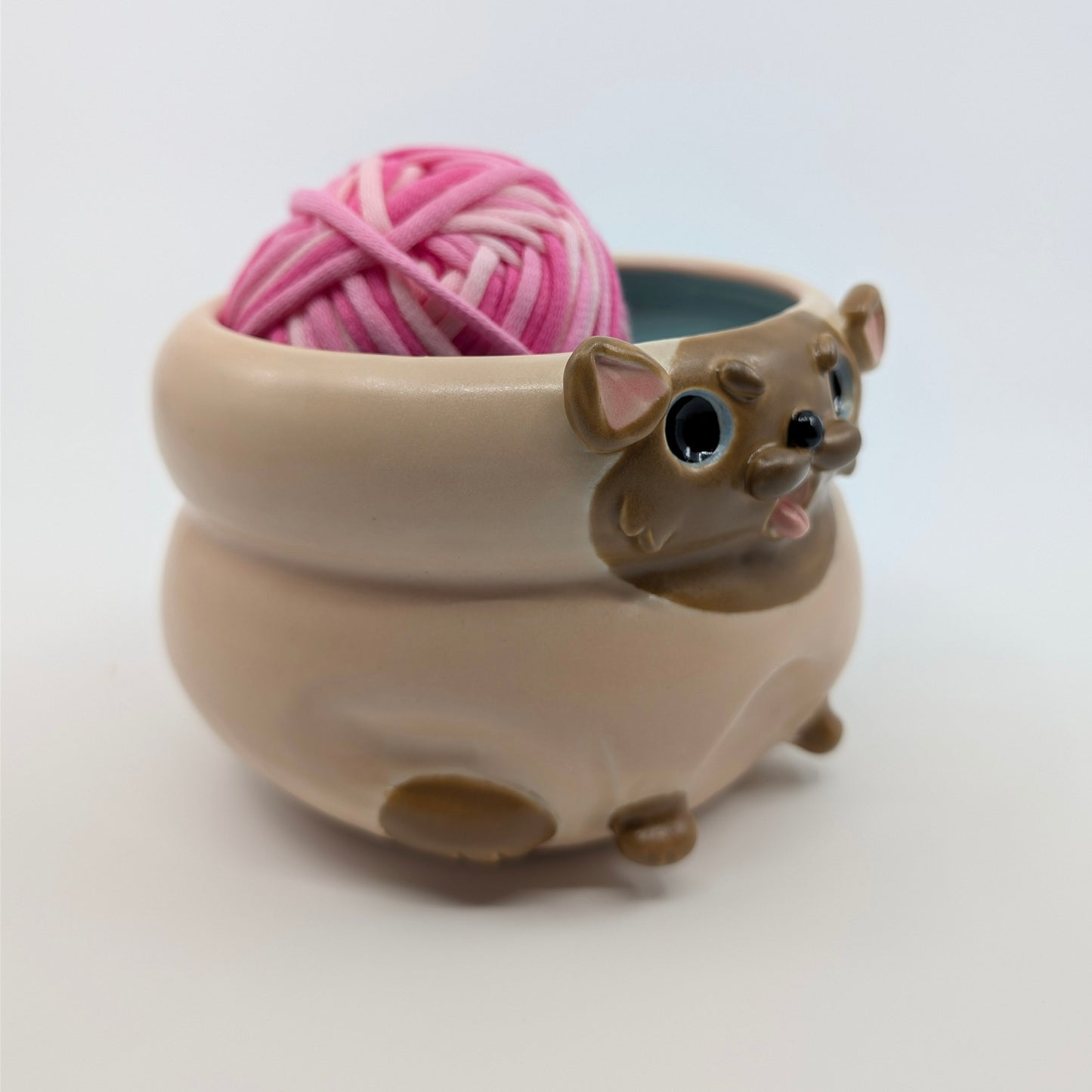 Blaaaagh! Cat Yarn Bowl (Siamese)
