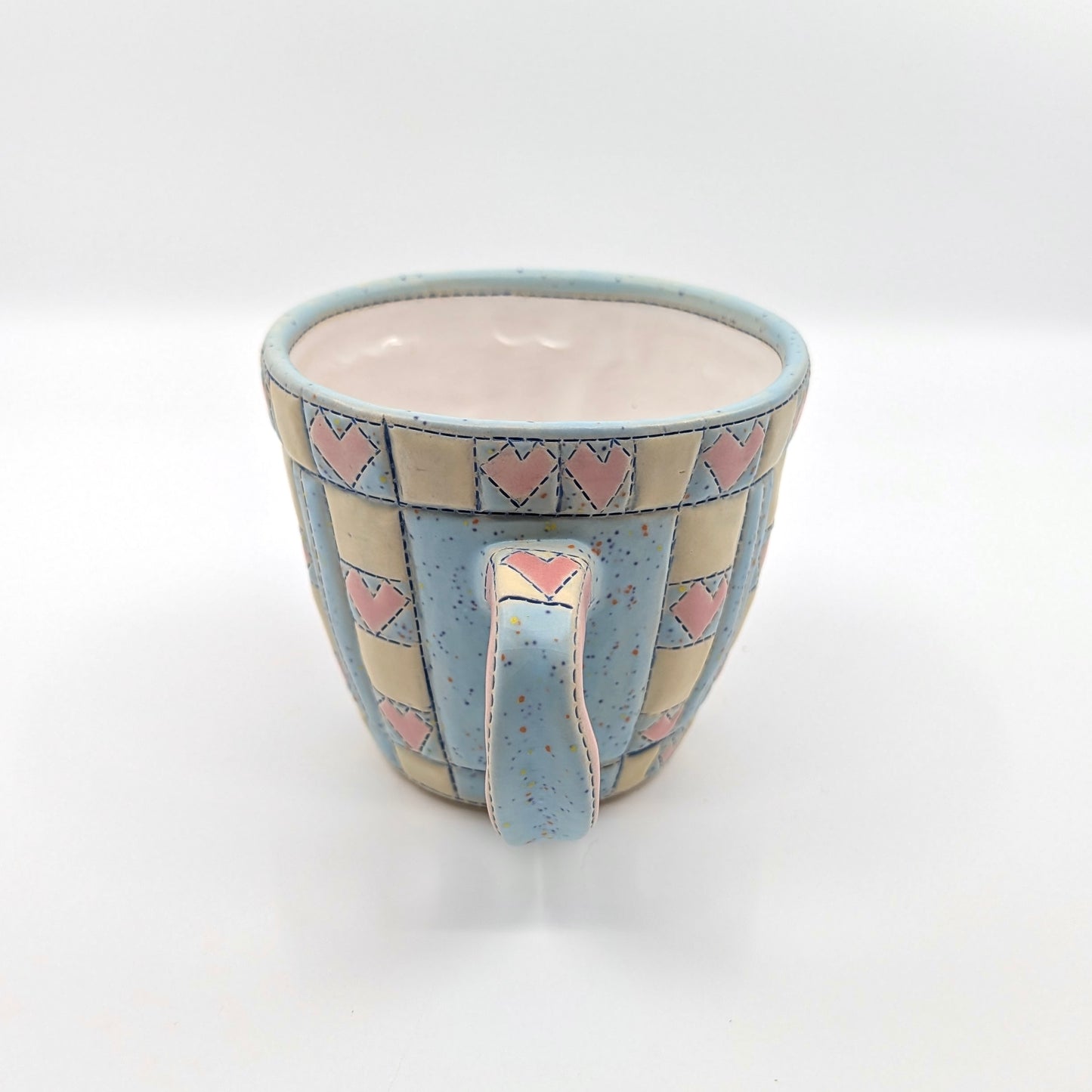 Quilted Mug- Orange Cat