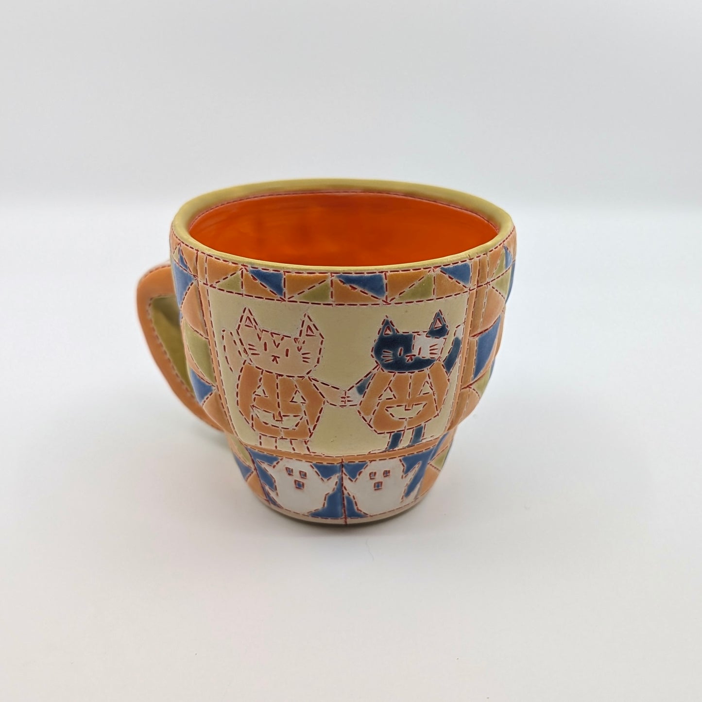 Quilted Halloween Mug - Ghosty