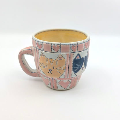 Quilted Mug - Dark Blue Stitching