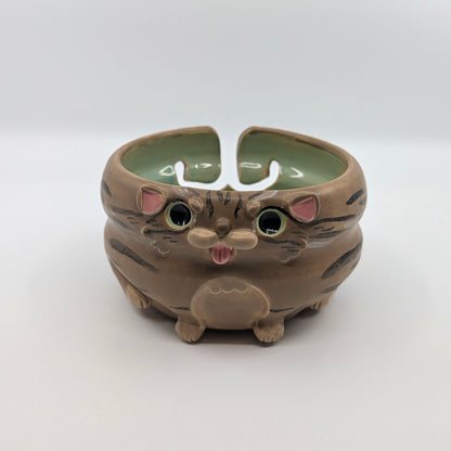 Yarn Bowl - Brown Tabby
