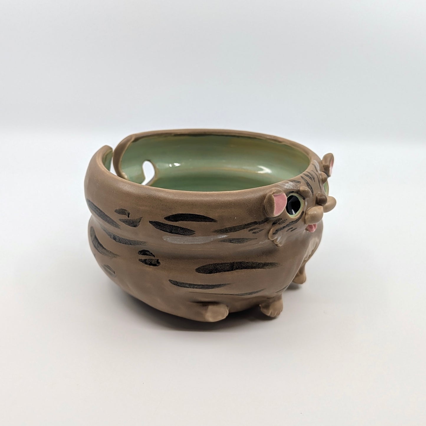Yarn Bowl - Brown Tabby