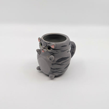 Espresso Mug - Grey Cat