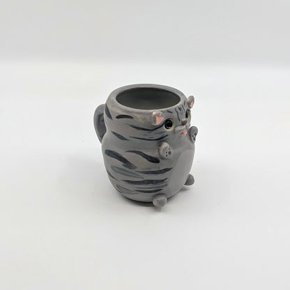 Espresso Mug - Grey Cat
