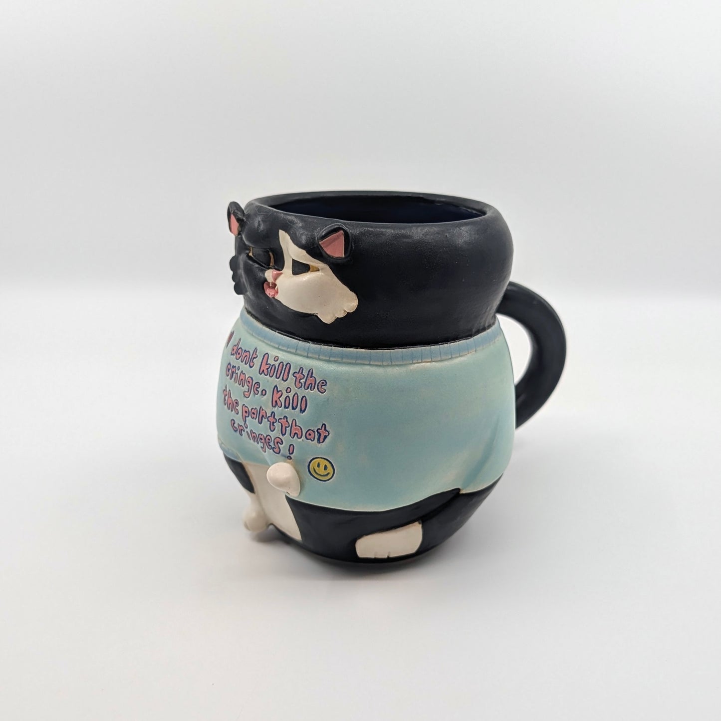 B&W Cat Mug