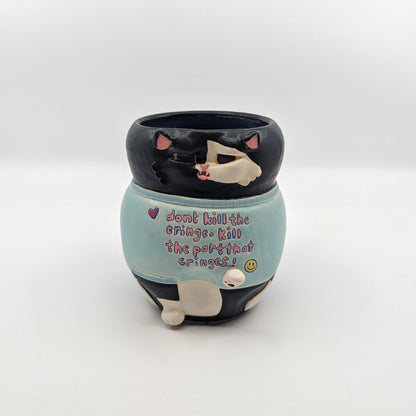 B&W Cat Mug