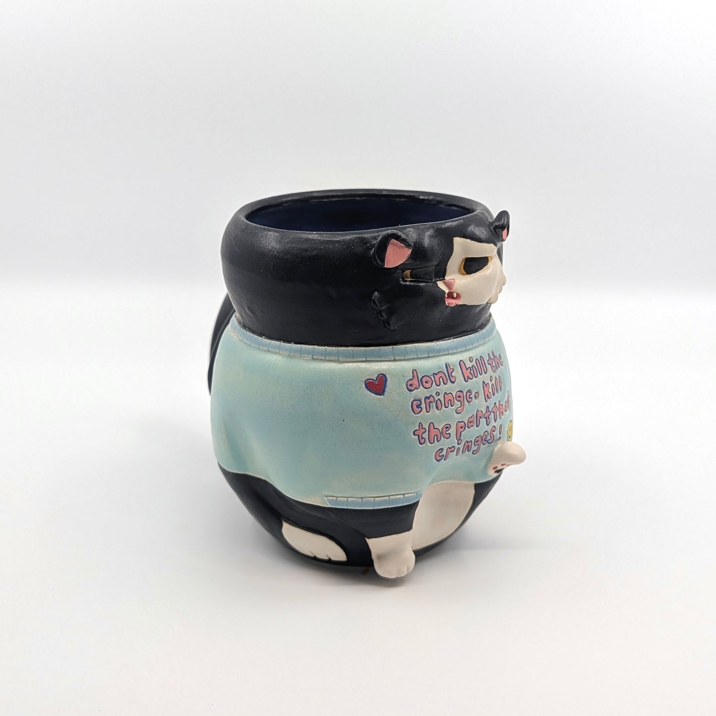 B&W Cat Mug