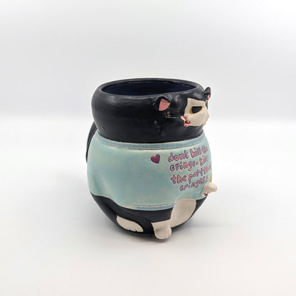 B&W Cat Mug