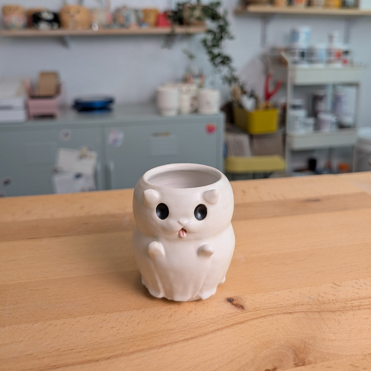 Ghost Cat Espresso Mug
